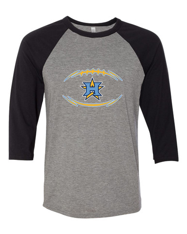 Heritage Patriots Football #3 Women's Baseball T-Shirt