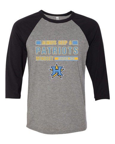 Heritage Patriots Mindset Women's Baseball T-Shirt