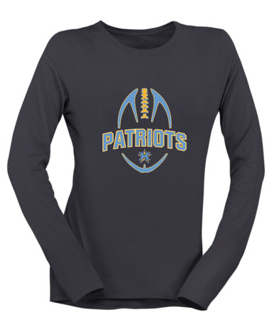 Heritage Patriots Football #5 Women's Premium LS T-Shirt