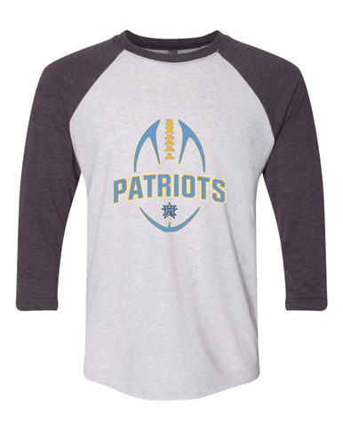 Heritage Patriots Football #5 Women's Baseball T-Shirt