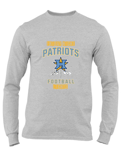 Heritage Patriots Football #6 Men's Premium LS T-Shirt