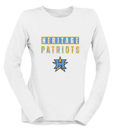 Heritage Patriots Mascot #9 Women's Premium LS T-Shirt