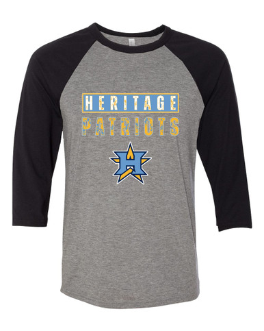 Heritage Patriots Mascot #9 Men's Baseball T-Shirt
