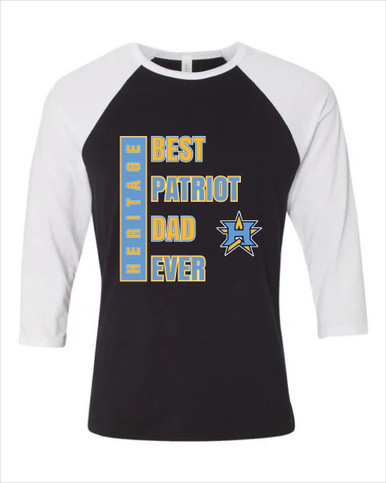 Heritage Patriots Best Patriot Dad Men's Baseball T-Shirt