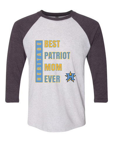 Heritage Patriots Best Patriot Mom Women's Baseball T-Shirt