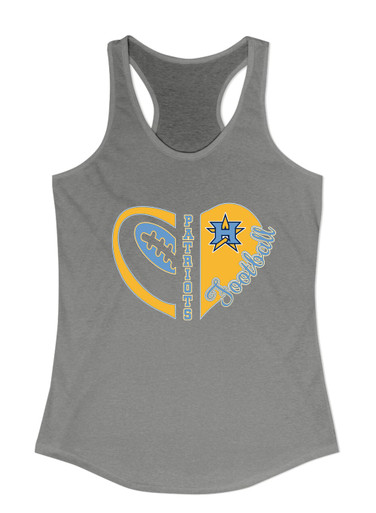 Heritage Patriots Heart Football Women's Tank Top