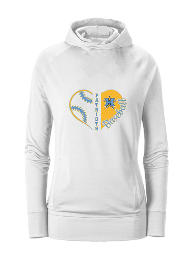 Heritage Patriots Heart Baseball Women's Hoodie