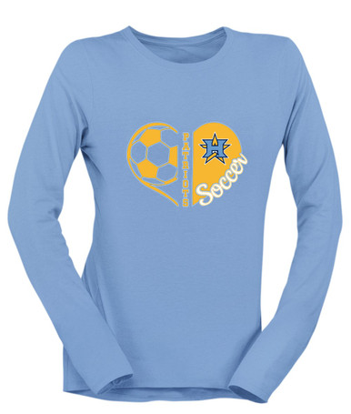 Heritage Patriots Heart Soccer Women's LS T-Shirt