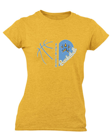 Heritage Patriots Heart Basketball Women's SS T-Shirt