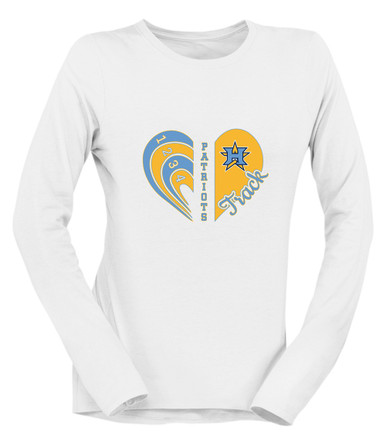 Heritage Patriots Heart Track Women's Premium LS T-Shirt