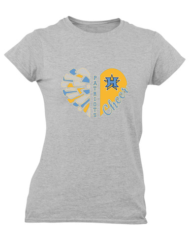 Heritage Patriots Heart Cheer Women's SS T-Shirt