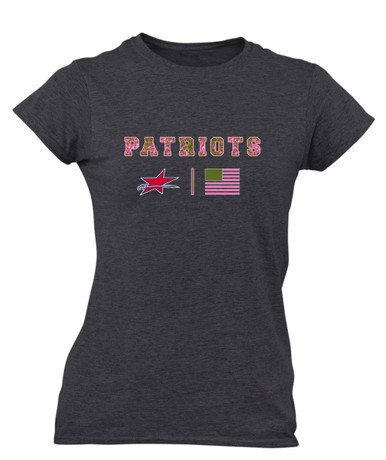 Northside Patriots Pink Camo Flag Women's SS T-Shirt