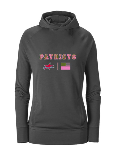 Northside Patriots Pink Camo Flag Women's Hoodie