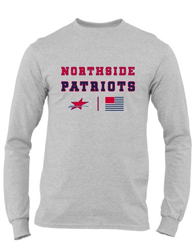 Northside Patriots Spirit Flag Men's LS T-Shirt