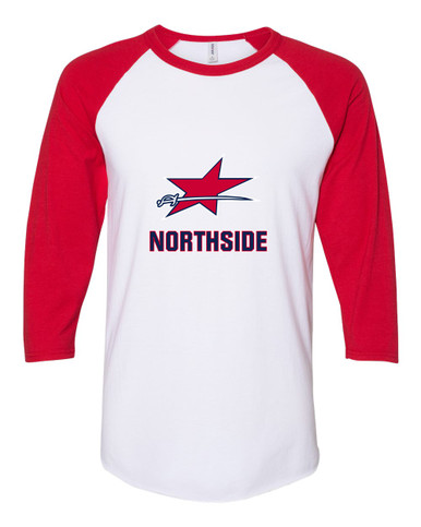 Northside Patriots Mascot #2 Women's Baseball T-Shirt