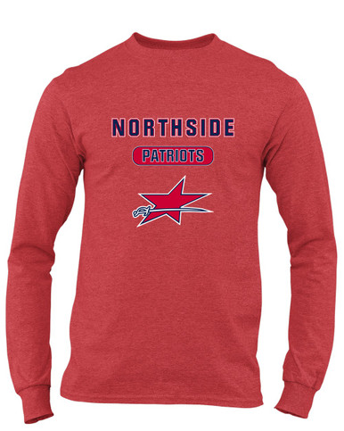 Northside Patriots Mascot #3 Men's LS T-Shirt