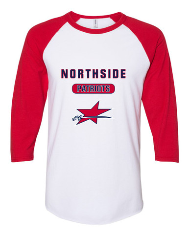 Northside Patriots Mascot #3 Men's Baseball T-Shirt