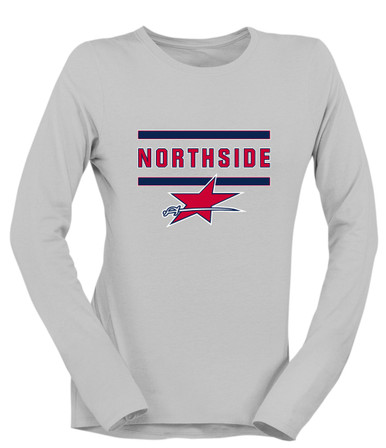 Northside Patriots Mascot #4 Women's LS T-Shirt