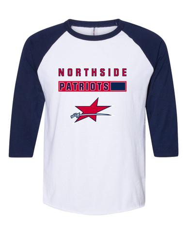 Northside Patriots Mascot #7 Women's Baseball T-Shirt