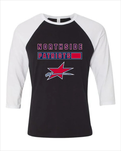 Northside Patriots Mascot #7 Men's Baseball T-Shirt