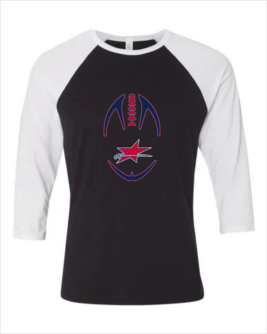 Northside Patriots Football #4 Women's Baseball T-Shirt