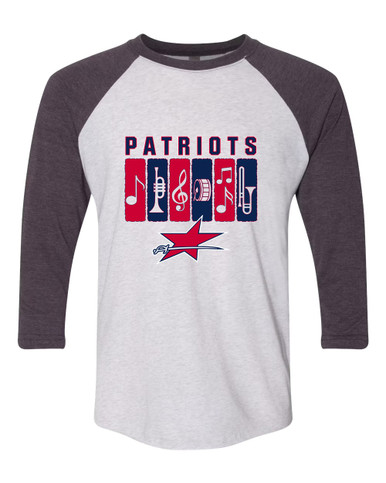 Northside Patriots Band # 2 Women's Baseball T-Shirt