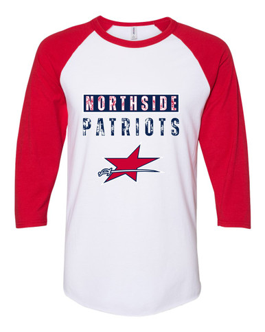 Northside Patriots Mascot #9 Women's Baseball T-Shirt