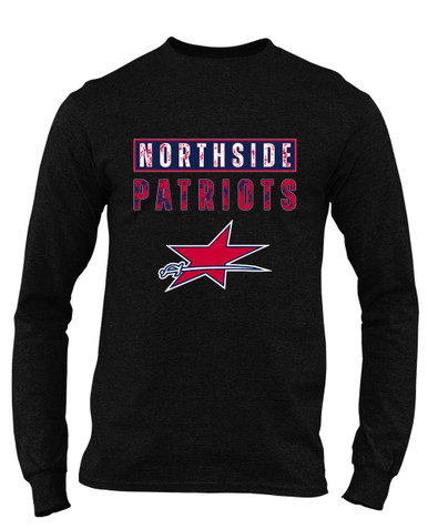 Northside Patriots Mascot #9 Men's LS T-Shirt