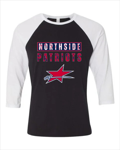 Northside Patriots Mascot #9 Men's Baseball T-Shirt