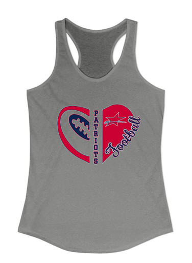 Northside Patriots Heart Football Women's Tank Top