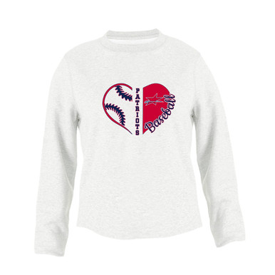 Northside Patriots Heart Baseball Women's Sweatshirt