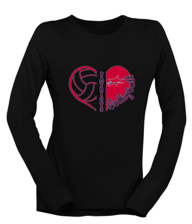 Northside Patriots Heart Volleyball Women's Premium LS T-Shirt
