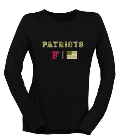 Freedom Patriots Camo Flag Women's LS T-Shirt