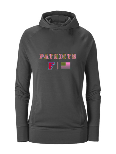 Freedom Patriots Pink Camo Flag Women's Hoodie