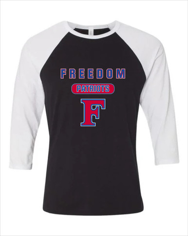 Freedom Patriots Mascot #3 Women's Baseball T-Shirt