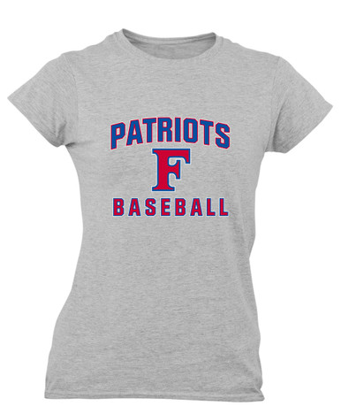 Freedom Patriots Baseball #1 Women's Premium SS T-Shirt