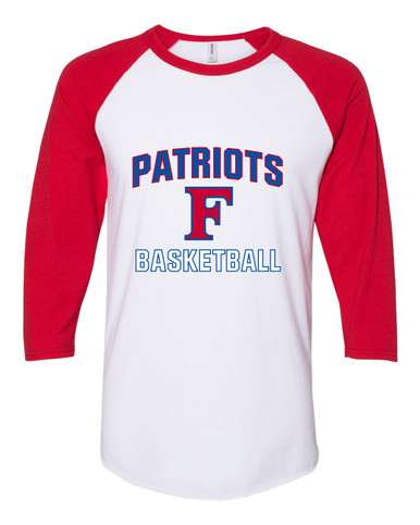 Freedom Patriots Basketball #1 Women's Baseball T-Shirt