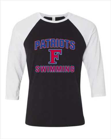 Freedom Patriots Swimming Women's Baseball T-Shirt