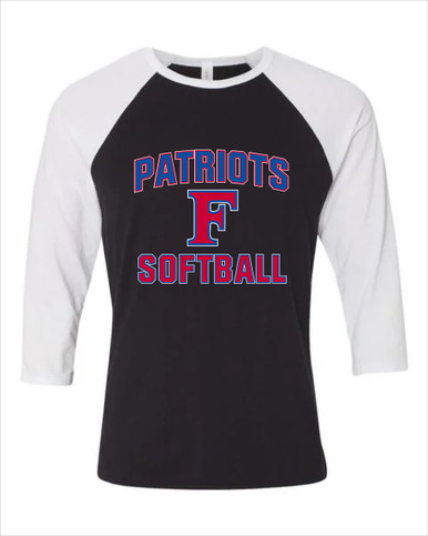Freedom Patriots Softball #1 Women's Baseball T-Shirt