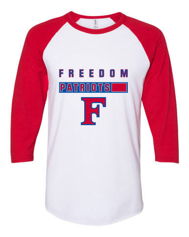 Freedom Patriots Mascot #7 Women's Baseball T-Shirt