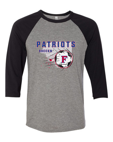 Freedom Patriots Soccer #2 Women's Baseball T-Shirt