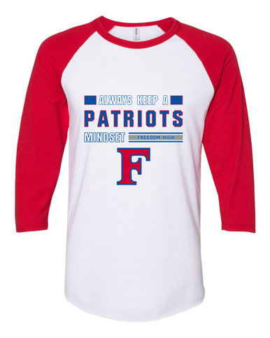 Freedom Patriots Mindset Women's Baseball T-Shirt