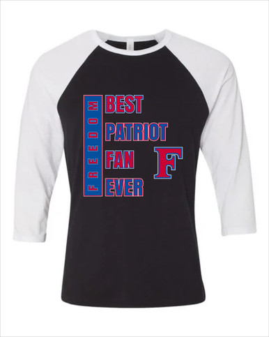 Freedom Patriots Best Patriot Fan Women's Baseball T-Shirt