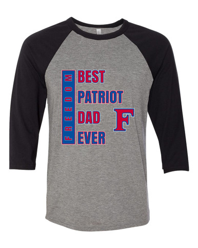 Freedom Patriots Best Patriot Dad Men's Baseball T-Shirt