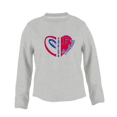 Freedom Patriots Heart Football Women's Sweatshirt