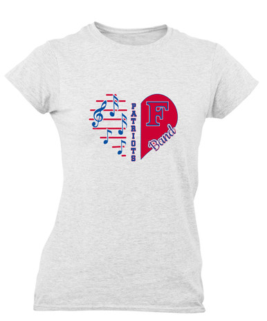 Freedom Patriots Heart Band Women's Premium SS T-Shirt
