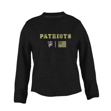 Beckman Patriots Camo Flag Women's Sweatshirt