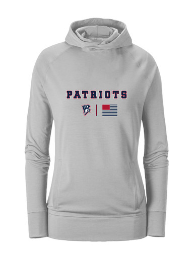 Beckman Patriots Team Colors Flag Women's Hoodie