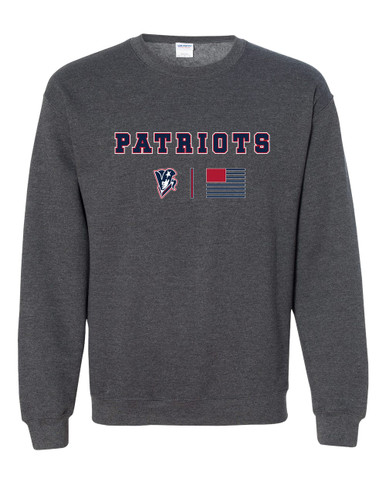 Beckman Patriots Team Colors Flag Men's Sweatshirt