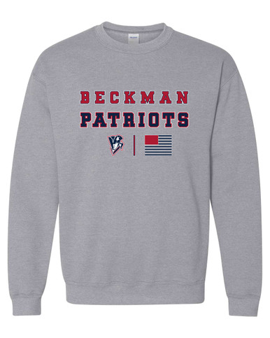 Beckman Patriots Spirit Flag Men's Sweatshirt